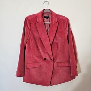 Talbots Corduroy Blazer Lined Double-Breasted SZ 14WP